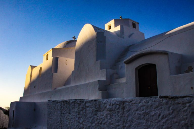 Up to Panagia Church and Down to Katergo Beach, Folegandros