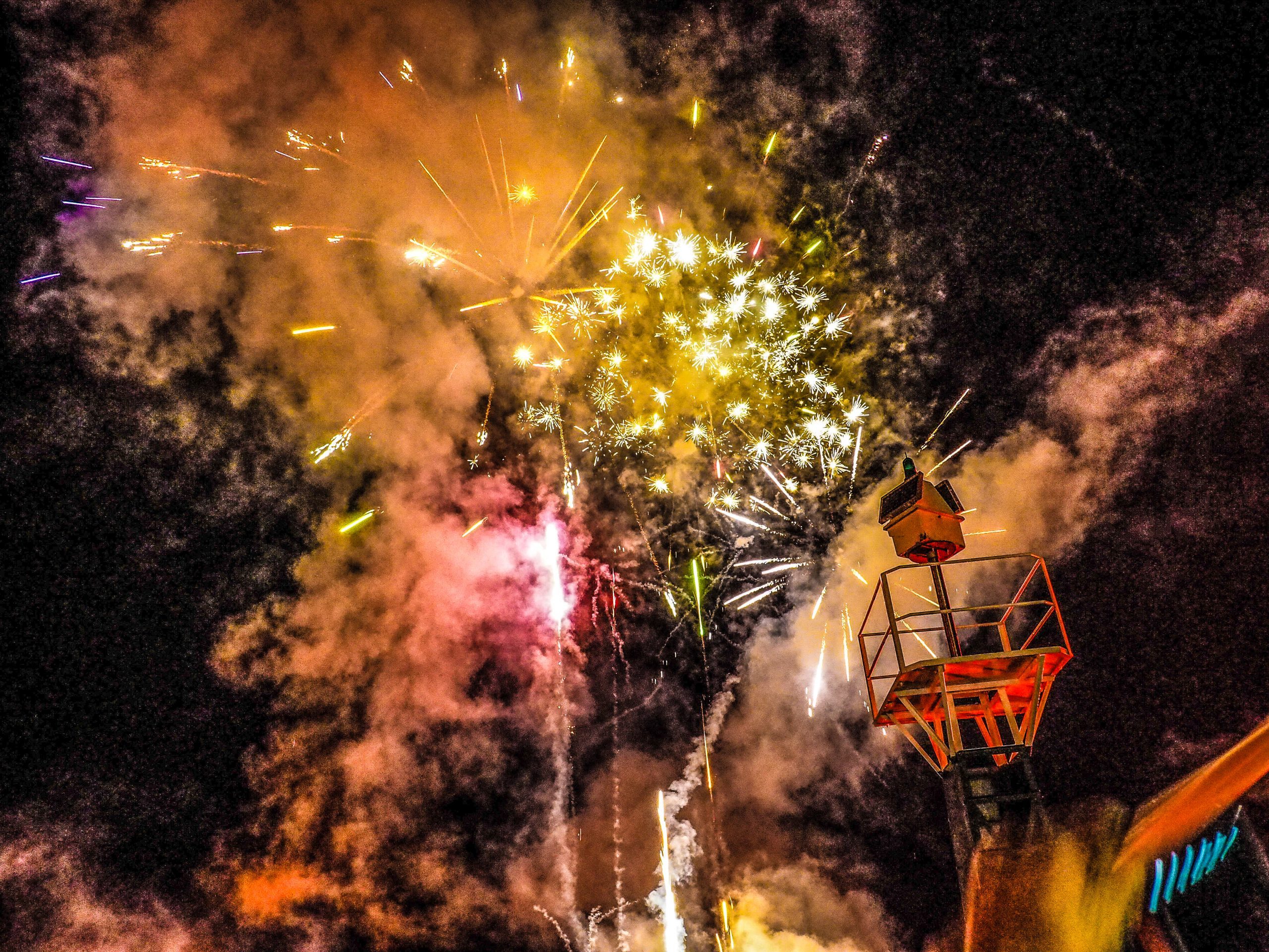 Easter Fireworks Tyros, Arcadia, Peloponnese
