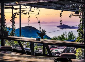 Sunset from Perdika Village and News of a New Baby!
