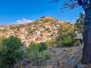 A Walk to Limnos Beach and Volissos Village