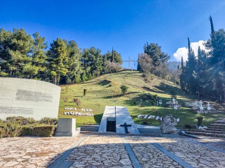 Walking up to Kappi Ridge – Site of the Kalavryta Massacre