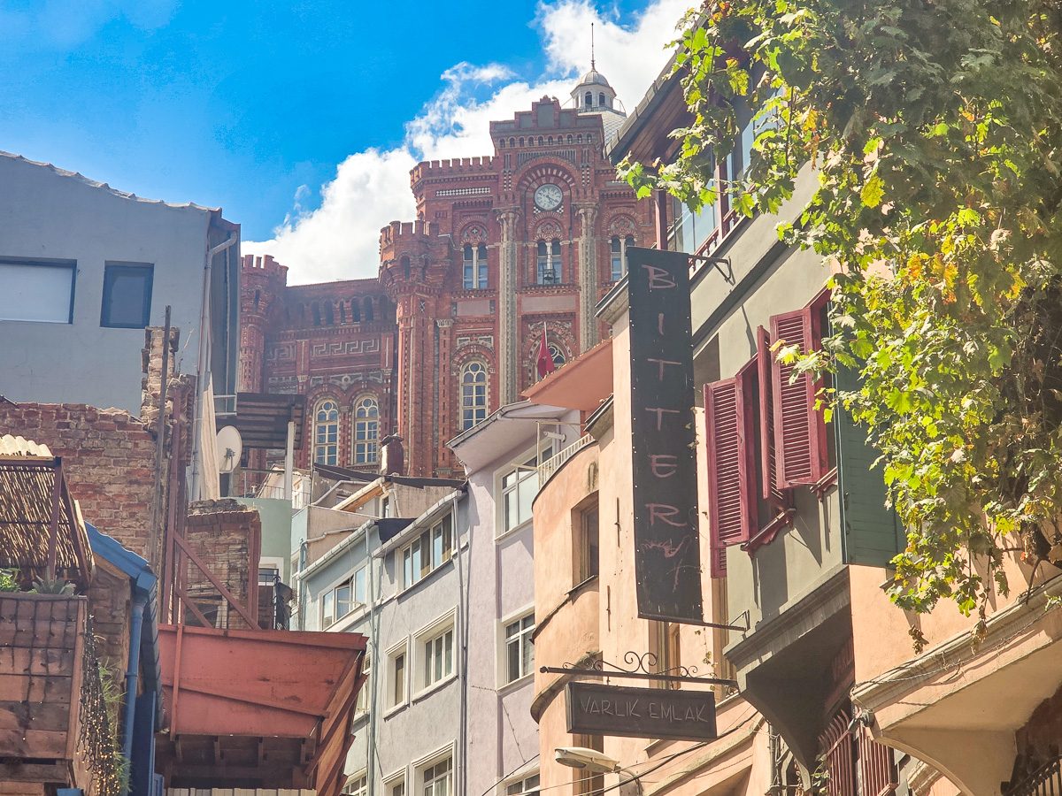 View of the Greek College in Fener, Istanbul