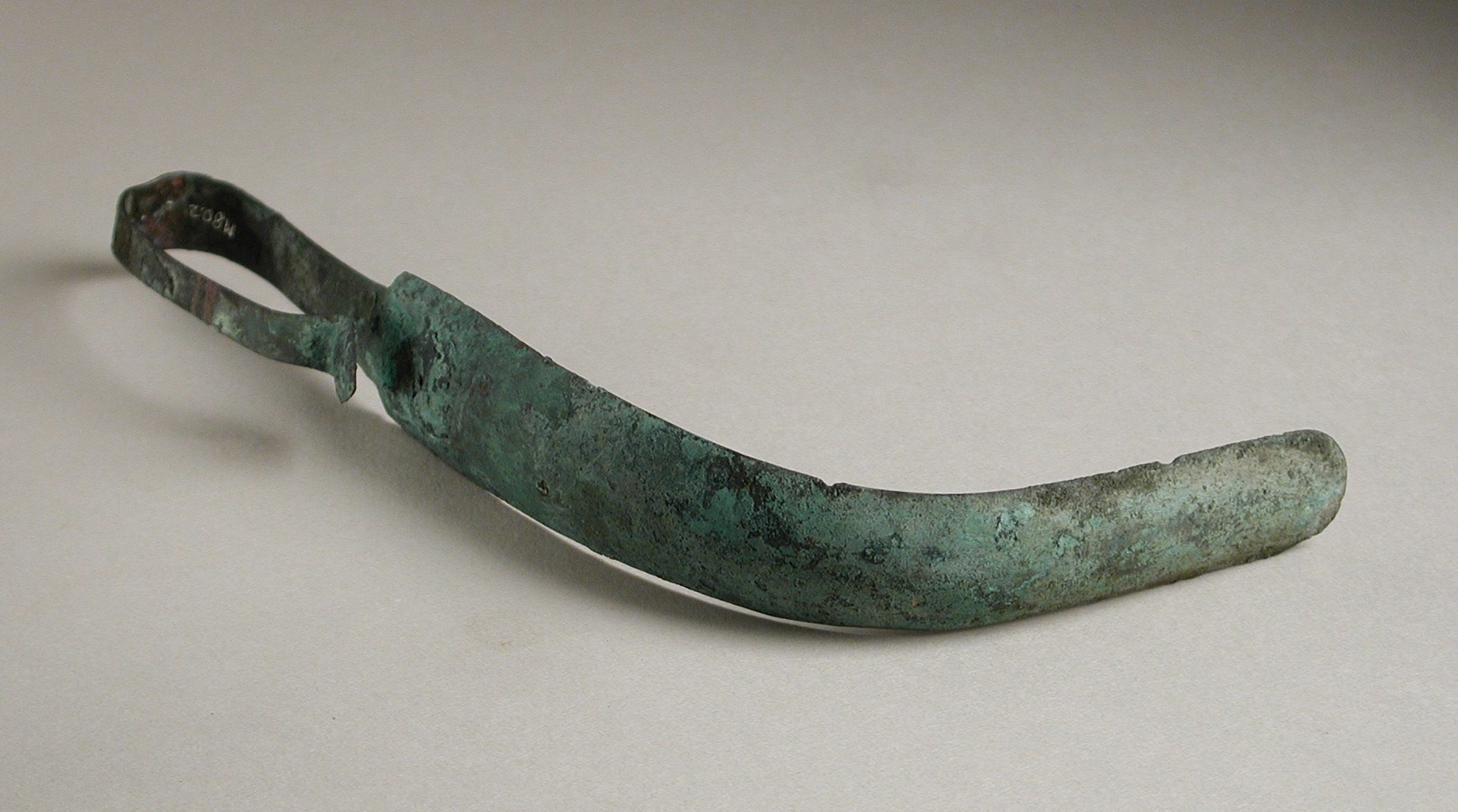 Image of a strigil used during ancient wrestling matches in Greece