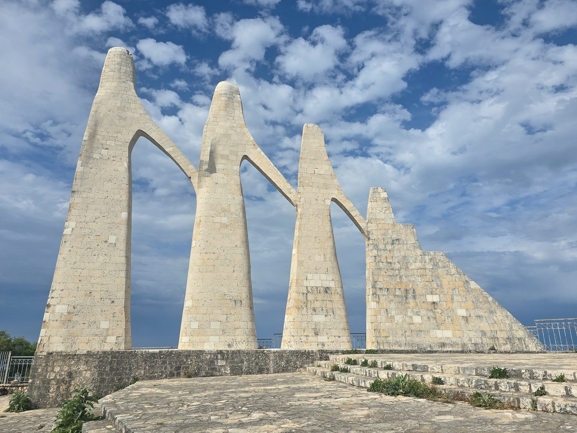 View of the monumnet of the Dance of Zalongo