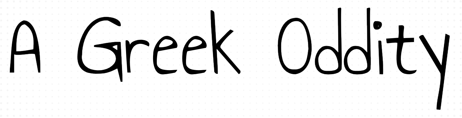 A Greek Oddity Website Logo