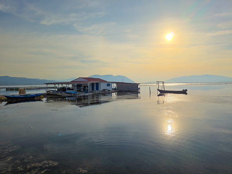 Exploring the Kleisova Lagoon in a Traditional Gaita