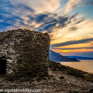 Fourni - July 2019. The hike up to the windmill last night to see the sunset was worth it!