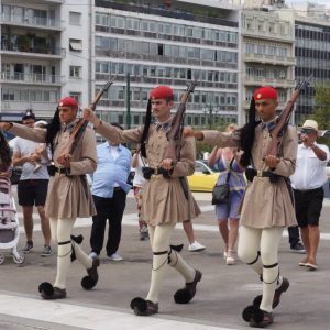 Evzones, Syntagma Square