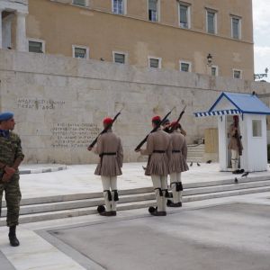 Evzones, Syntagma Square