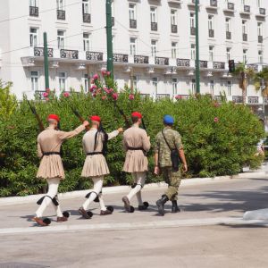 Evzones, Syntagma Square
