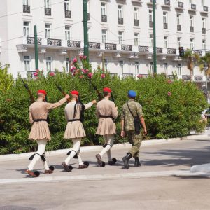 Evzones, Syntagma Square
