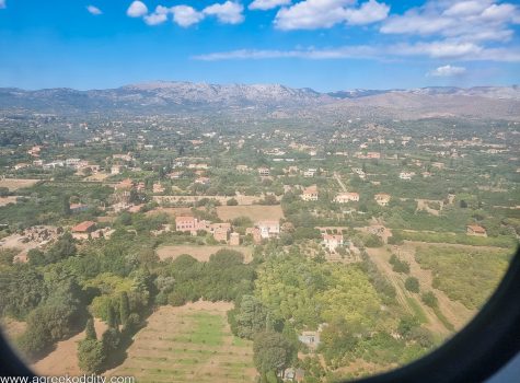 The agricultural landscape of Chios as seen from the plane