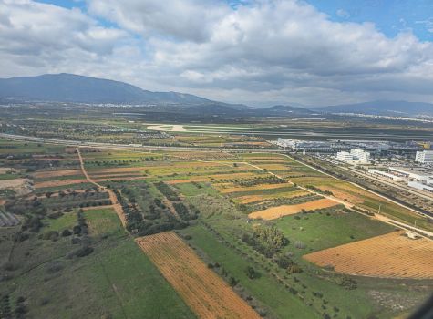 Flying into Athens