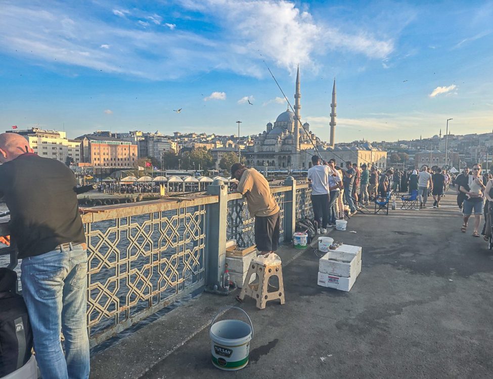 Fishing on Galata Bridge