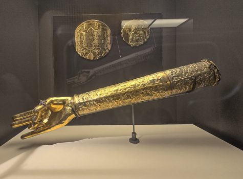 17th century Armenian silver arm reliquary