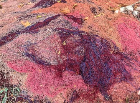 Tapestry of fishing nets