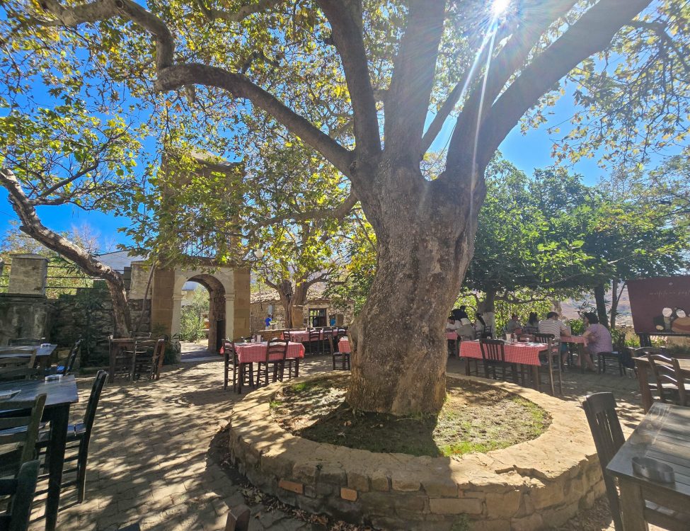 Church of Agia Marina and Cafe Mustafa'nın Kayfesi in Kalekoy, Gokceada Church of Agia Marina and Cafe Mustafa'nın Kayfesi in Kalekoy, Gokceada