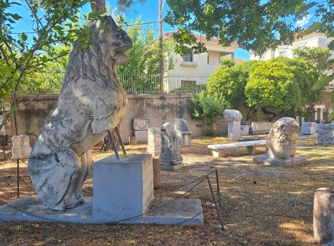Old Archaeological Museum, Mytilene View through the gate of the Old Archaeological Museum, Mytilene
