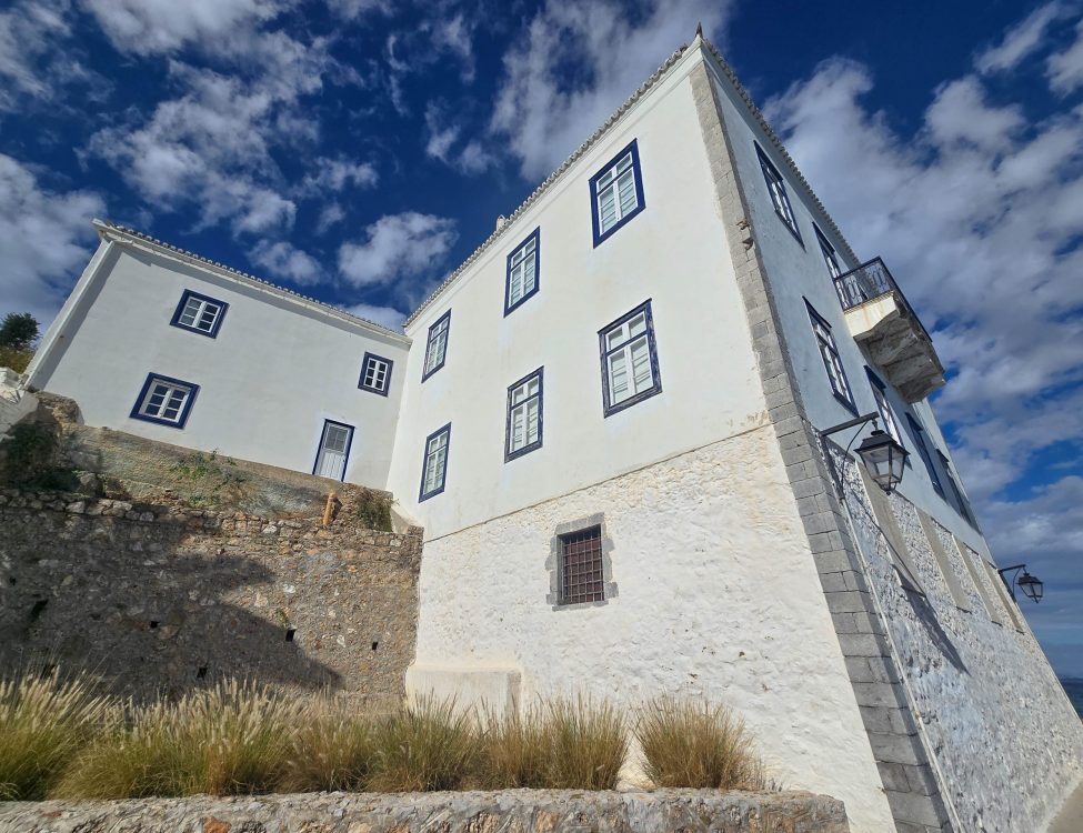 Harbour front houses on Spetses