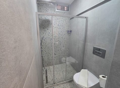 Alicante Hotel Modern bathroom at the Alicante Hotel in Bozcaada