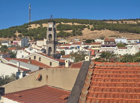 Alicante Hotel - View from Roof Terrace Rooftop terrace with views of Bozcaada’s church bell tower.”