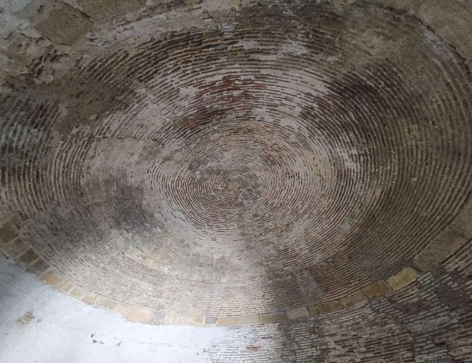 Domed roof of the polygonal tower Domed roof of the polygonal tower of Bozcaada Castle