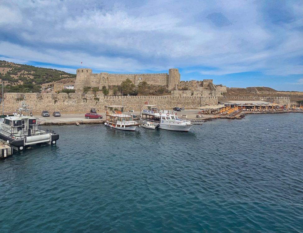 Leaving Bozcaada Leaving Bozcaada on the ferry Sehid Omer Halisdemir