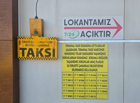 Canakkale Bus Station Taxi Call Canakkale Bus Station Taxi call button