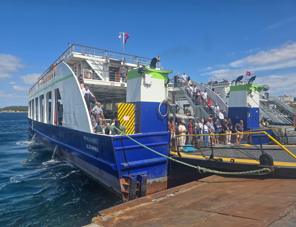 Ferry from Canakkale to Eceabat Crossing the Dardanelles on the Ferry from Canakkale to Eceabat