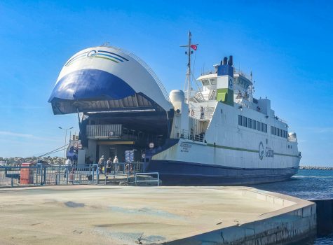 Ferry boat Gokceada 1 at Kabatepe Ferry boat Gokceada 1 at Kabatepe
