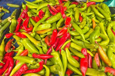 Chilli peppers at Nafplio Market
