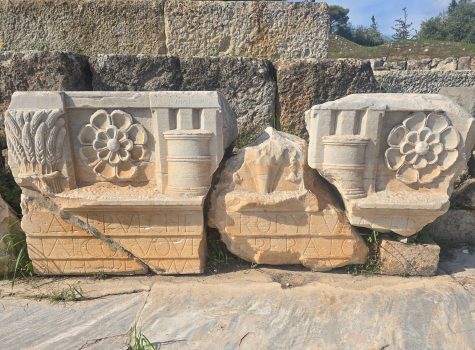Lesser Propylaea of Eleusis with symbolic representations of Demeter