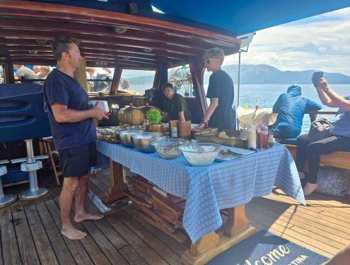 BBQ on board MS Christina