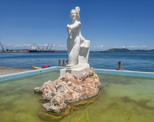 View of the Mermaid of Actium, Preveza Harbour
