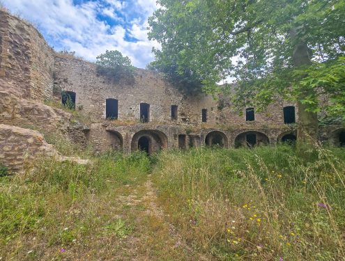 A view of the interior of the Fort of Pantokratoras, Preveza