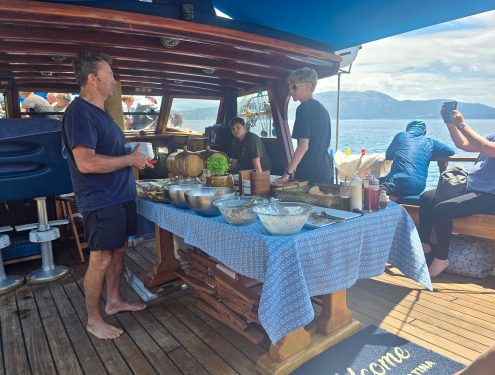 BBQ on board MS Christina
